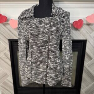 Saturday Sunday by Anthropologie Gray Moto Blazer size‎ Medium